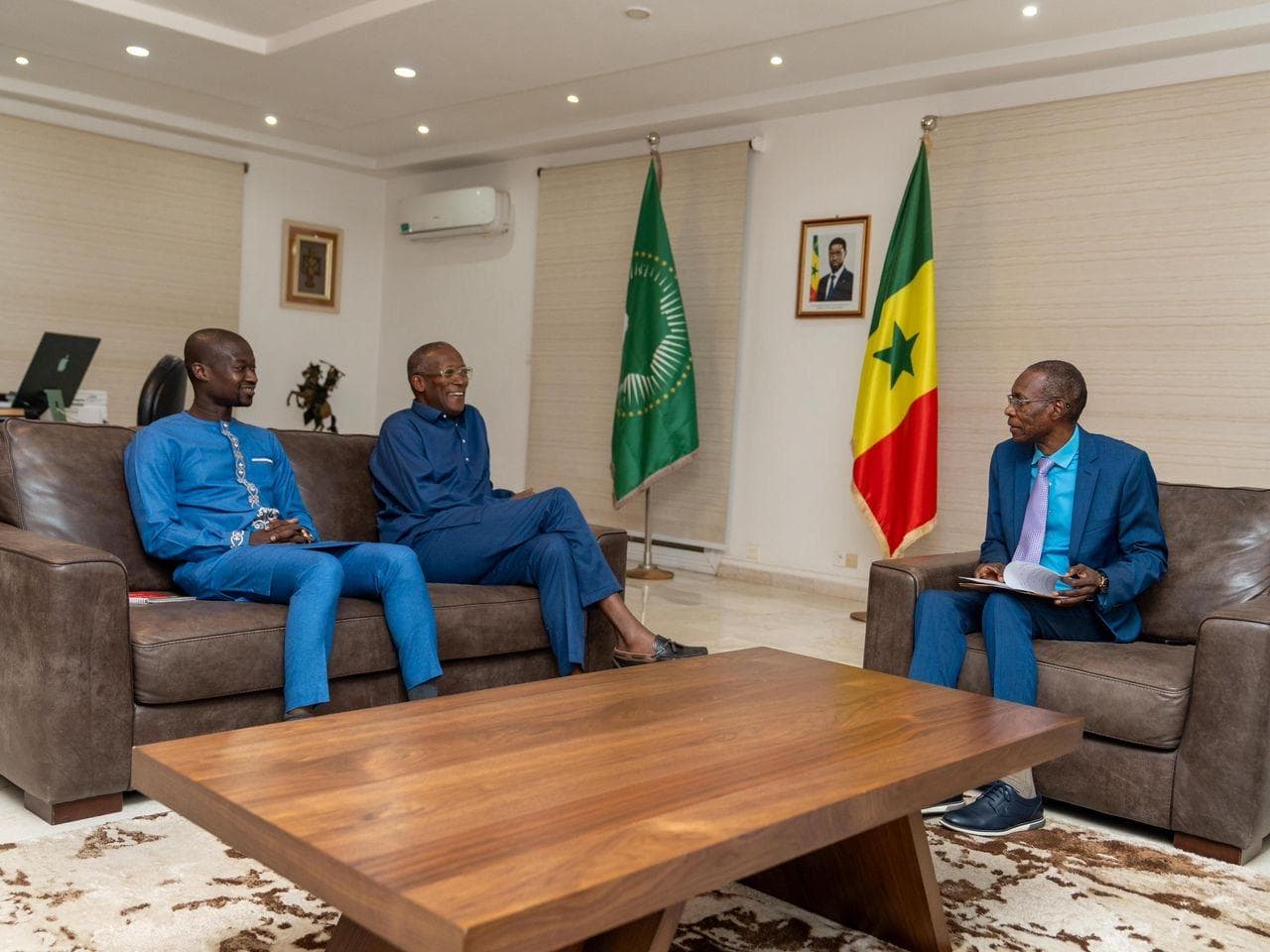 Audience Ministre Cheikh Niang et Oumar Sow, CSE
